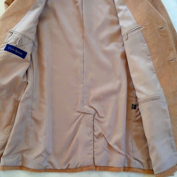 NWT. Club Room 100% Cotton Corduroy Blazer with Full Lining. - Picture 6 of 8